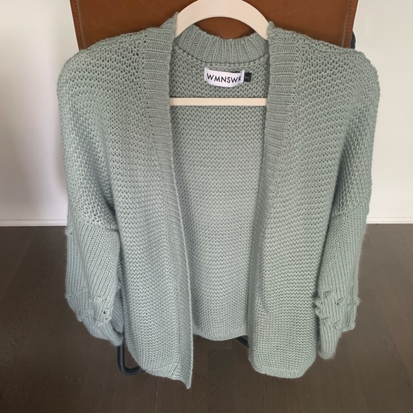 Greenheart Pom Pom Hearts Crochet Cardigan - Picture 3 of 4